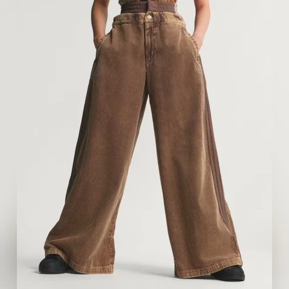 adidas Originals Brown Corduroy Track Pants. Earth Strata